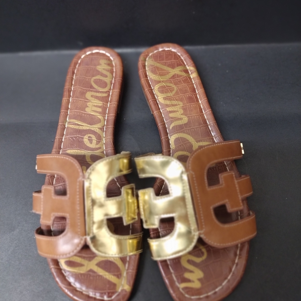- SAM EDELMAN - WOMEN'S LEATHER SANDALS  SIZE :7.5 - Picture 4 of 10